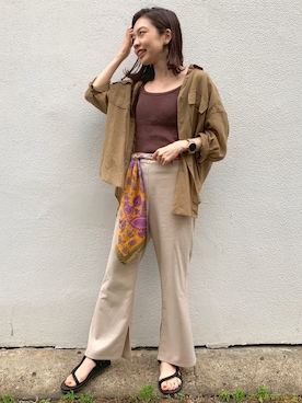 「DISCOAT（ディスコート）のアイテム（財布/小物）」を使った、_a_n_c_o___さん（レディース・158cm）の夏コーディネート