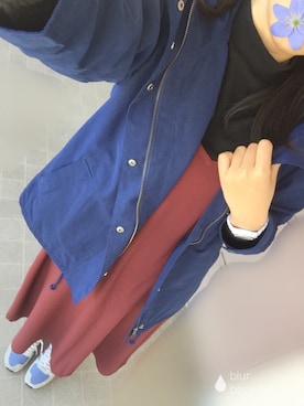 「無印良品（ムジルシリョウヒン）のアイテム（ブルゾン）」を使った、ひとみさん（レディース・165cm）の春コーディネート