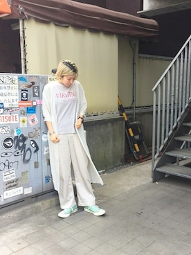 「KBF+」｜「アイテム（その他アウター）」を使った、ハマーさん（レディース・164cm）の春コーディネート