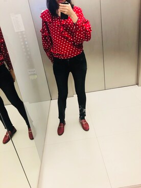 「ZARA（ザラ）のアイテム（パンツ、ブラック系）」を使った、夏が終わったさん（レディース・171cm）の秋コーディネート