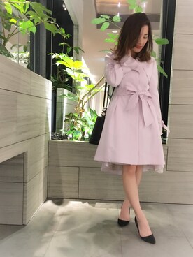「willselection」｜「アイテム（トレンチコート）」を使った、m i k i  さん（レディース・152cm）の冬コーディネート
