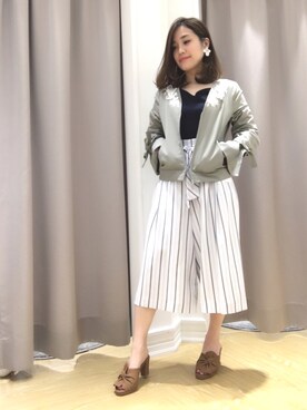 「willselection」｜「アイテム（ブルゾン）」を使った、m i k i  さん（レディース・152cm）の春コーディネート