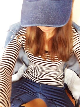 「CECIL McBEE（セシルマクビー）のアイテム（デニムジャケット）」を使った、Juuさん（レディース・167cm）の夏コーディネート