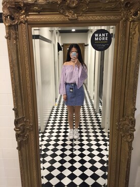 「Factorie（ファクトリエ）のアイテム」を使った、Lorraineさん（レディース・165cm）の夏コーディネート