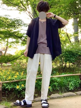 桜江しゅう さん（メンズ・180cm）の夏コーディネート