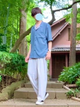 桜江しゅう さん（メンズ・180cm）の夏コーディネート