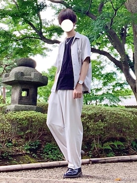 桜江しゅう さん（メンズ・180cm）の夏コーディネート