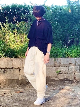 桜江しゅう さん（メンズ・180cm）の夏コーディネート