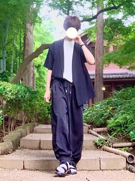 桜江しゅう さん（メンズ・180cm）の夏コーディネート