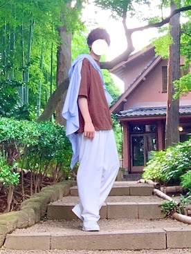 桜江しゅう さん（メンズ・180cm）の夏コーディネート