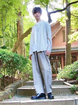 桜江しゅう さん（メンズ・180cm）の夏コーディネート