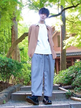 桜江しゅう さん（メンズ・180cm）の夏コーディネート