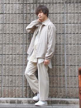 桜江しゅう さん（メンズ・180cm）の冬コーディネート