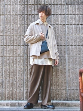 桜江しゅう さん（メンズ・180cm）の春コーディネート