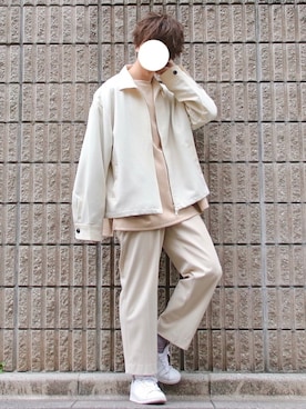 「NILWAY（ニルウェイ）のアイテム」を使った、桜江しゅう さん（メンズ・180cm）の春コーディネート