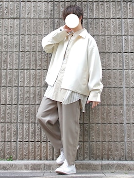 桜江しゅう さん（メンズ・180cm）の春コーディネート