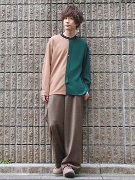桜江しゅう さん（メンズ・180cm）の春コーディネート