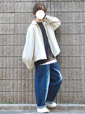 「Pledge（プレッジ）のアイテム」を使った、桜江しゅう さん（メンズ・180cm）の春コーディネート