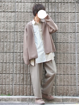 桜江しゅう さん（メンズ・180cm）の春コーディネート