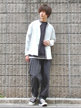 桜江しゅう さん（メンズ・180cm）の春コーディネート