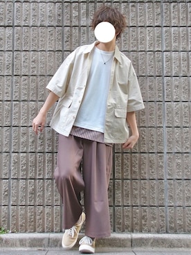 桜江しゅう さん(メンズ・180cm)の春コーディネート