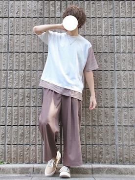 桜江しゅう さん(メンズ・180cm)の春コーディネート