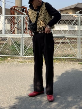 「THE NERDYS（ザ ナーディーズ）のアイテム」を使った、Tクヤさん（メンズ・167cm）の春コーディネート