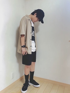 「RVCA（ルーカ）のアイテム」を使った、ma☺︎caさん（キッズ・156cm）の夏コーディネート