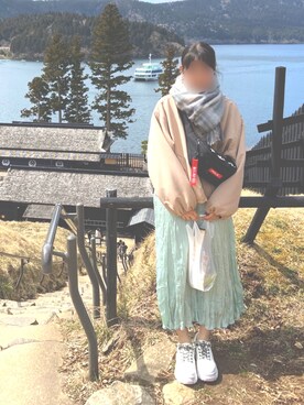 「apres jour（アプレジュール）のアイテム（マウンテンパーカー）」を使った、うぇりさん（レディース・161cm）の春コーディネート
