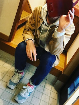 「WISM（ウィズム）のアイテム（ジャケット/アウター）」を使った、kouさん（メンズ・176cm）の秋コーディネート