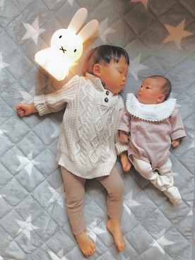 「2歳3ヶ月」｜「アイテム（レッグウェア）」を使った、glicoさん（キッズ・90cm）の冬コーディネート