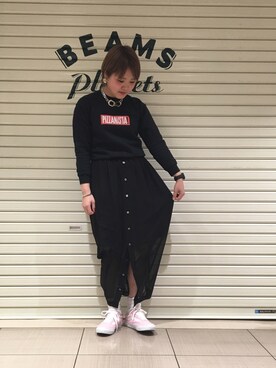 「MIYAO（ミヤオ）のアイテム」を使った、ナカヨシ サキさん（レディース・157cm）の冬コーディネート