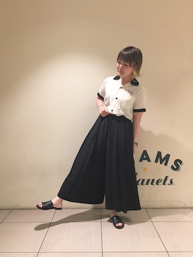「アイテム（イヤリング）」を使った、ナカヨシ サキさん（レディース・157cm・20代）の夏コーディネート