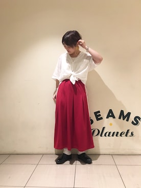 「アイテム（イヤリング）」を使った、ナカヨシ サキさん（レディース・157cm・20代）の夏コーディネート