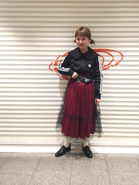 「白タイツ」｜ナカヨシ サキさん（レディース・157cm・20代）の秋コーディネート