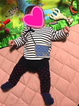 にこちゃんさん（キッズ・60cm）の秋コーディネート