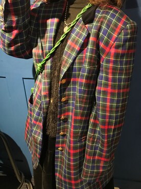 「VINTAGE（ヴィンテージ）のアイテム（テーラードジャケット、その他）」を使った、bozaigaoさん（レディース・152cm）の春コーディネート
