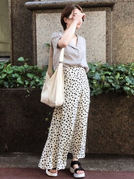 harukaさん（レディース・156cm）の夏コーディネート