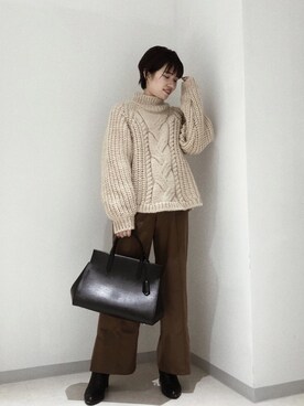 harukaさん（レディース・156cm）の冬コーディネート