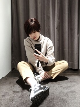 harukaさん（レディース・156cm）の冬コーディネート