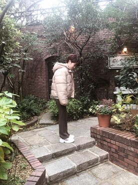 「COLONY 2139（コロニートゥーワンスリーナイン）のアイテム（ダウンジャケット/コート）」を使った、harukaさん（レディース・156cm）の冬コーディネート