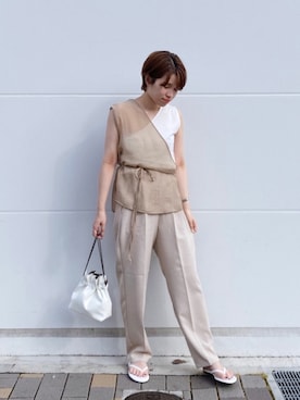 harukaさん（レディース・156cm）の夏コーディネート