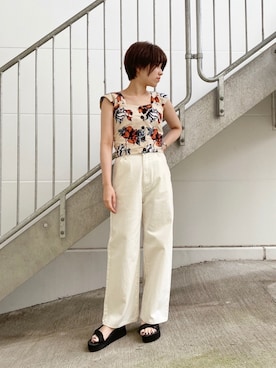 harukaさん（レディース・156cm）の夏コーディネート