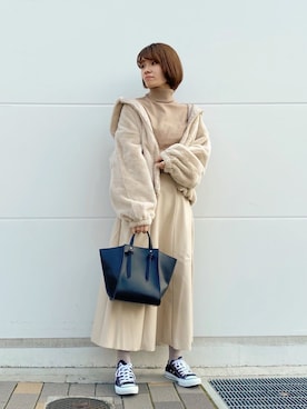 「COLONY 2139（コロニートゥーワンスリーナイン）のアイテム（ブルゾン）」を使った、harukaさん（レディース・156cm）の秋コーディネート