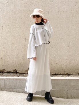 「ステッチ」｜harukaさん（レディース・156cm・20代）の冬コーディネート