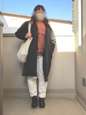 「OSMOSIS（オズモーシス）のアイテム（ジャケット/アウター）」を使った、1t03さん（レディース・158cm）の春コーディネート