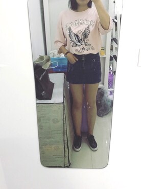 「ONLY（オンリー）のアイテム（スカート）」を使った、JaneMinusaneさん（レディース・174cm）の春コーディネート