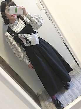 「BACKS（バックス）のアイテム（トップス）」を使った、yuさん（レディース・153cm）の春コーディネート