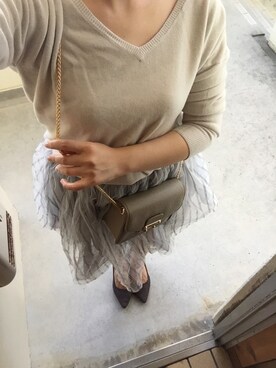 riririさん（レディース・152cm）の冬コーディネート