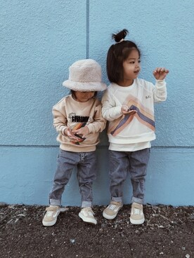 「bobochoses」｜「アイテム（その他）」を使った、Sena_Noahさん（キッズ・100cm）の秋コーディネート